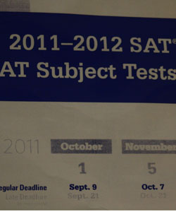 Student choose sources for SAT prep.