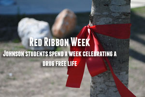 Johnson students celebrate the annual Red Ribbon Week.