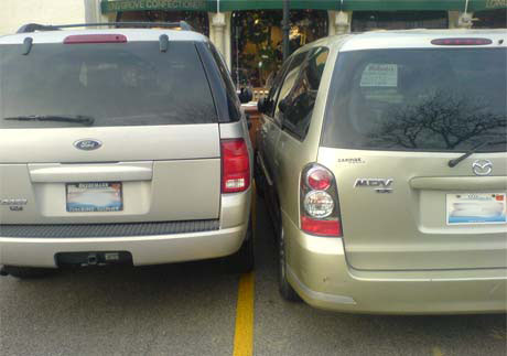 Parking too close may be a sign of extreme emotional attachment