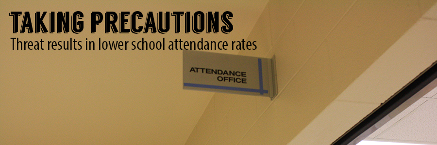 Threat brings down daily attendance