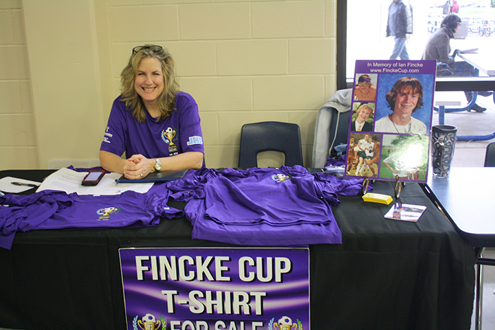 The Finckes sell t-shirts to sponsor and advertise the Annual Fincke Cup.