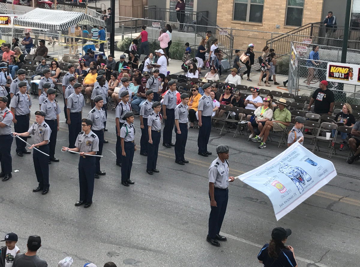 JROTC marches in parade