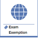 Changes in exam exemptions