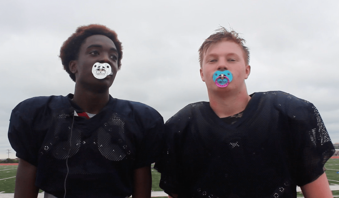 Football team utilizes new pacier-like mouthguards